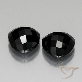 8.92 ct natürliche Schwarz Spinell-Edelsteine, Trillion, Lichtundurchlässig