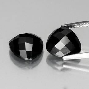 7.94 ct natürliche Schwarz Spinell-Edelsteine, Trillion, Lichtundurchlässig
