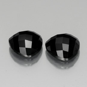 7.94 ct natürliche Schwarz Spinell-Edelsteine, Trillion, Lichtundurchlässig