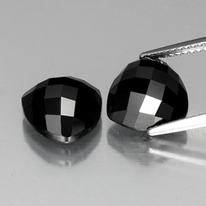 8,73 ct natürliche schwarzer Spinell-Edelsteine, Trillion, Lichtundurchlässig
