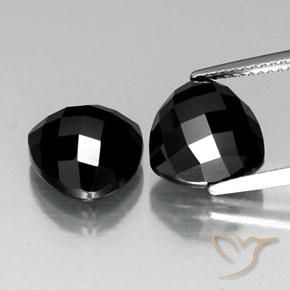 9.42ctw Natürlicher Schwarz Spinell, Trillion, Lichtundurchlässig, Photo A