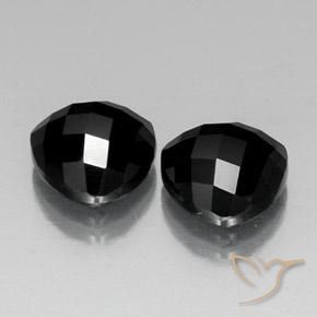 9.42 ct natürliche Schwarz Spinell-Edelsteine, Trillion, Lichtundurchlässig