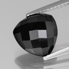 4,21 ctw natürlicher schwarzer Spinell, Trillion, Lichtundurchlässig
