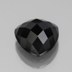 4,21 ctw natürlicher schwarzer Spinell, Trillion, Lichtundurchlässig