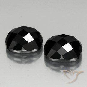 14.55 ct natürliche Schwarz Spinell-Edelsteine, Kissen, Lichtundurchlässig