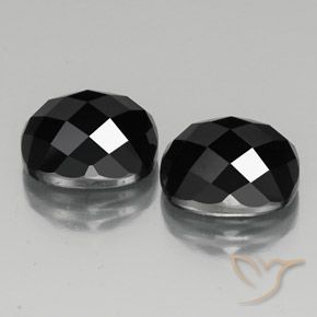 14.57 ct natürliche Schwarz Spinell-Edelsteine, Kissen, Lichtundurchlässig