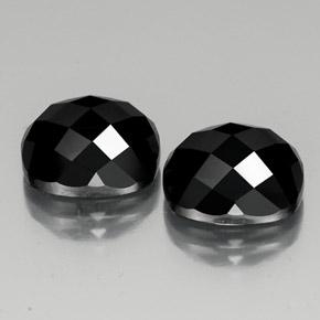 15,09 ct natürliche schwarzer Spinell-Edelsteine, Kissenschliff, Lichtundurchlässig