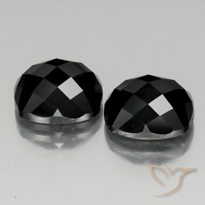 14.50 ct natürliche Schwarz Spinell-Edelsteine, Kissen, Lichtundurchlässig