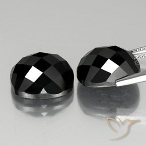 14.50 ct natürliche Schwarz Spinell-Edelsteine, Kissen, Lichtundurchlässig