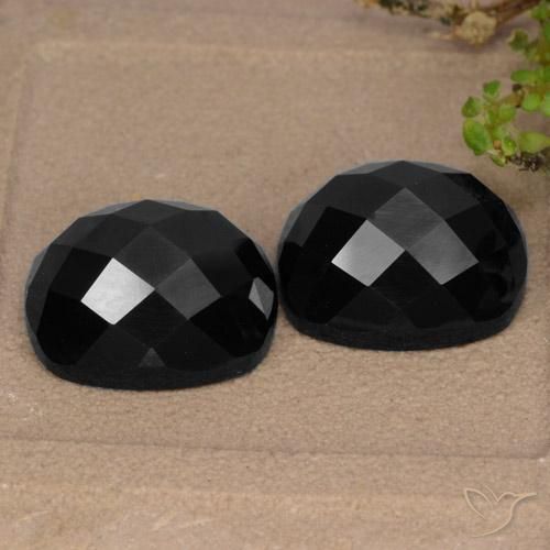 15.19 ct natürliche Schwarz Spinell-Edelsteine, Kissen, Lichtundurchlässig