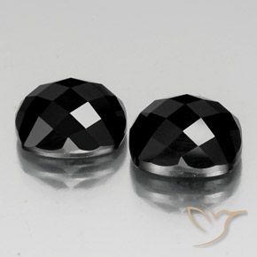 15.01 ct natürliche Schwarz Spinell-Edelsteine, Kissen, Lichtundurchlässig