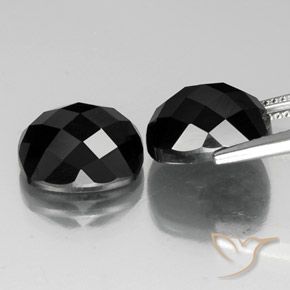 15.01 ct natürliche Schwarz Spinell-Edelsteine, Kissen, Lichtundurchlässig