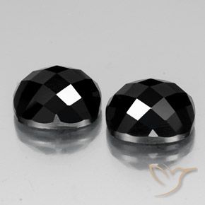 14.50 ct natürliche Schwarz Spinell-Edelsteine, Kissen, Lichtundurchlässig