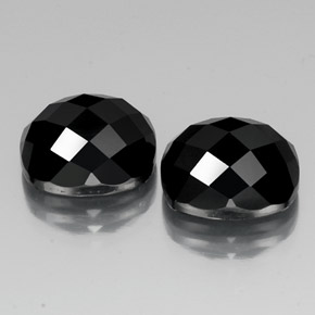 15,01 ct natürliche schwarzer Spinell-Edelsteine, Kissenschliff, Lichtundurchlässig