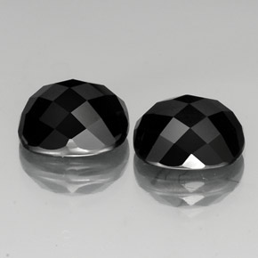 13,83 ct natürliche schwarzer Spinell-Edelsteine, Kissenschliff, Lichtundurchlässig
