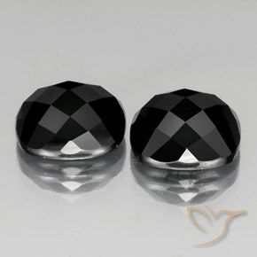 14.42 ct natürliche Schwarz Spinell-Edelsteine, Kissen, Lichtundurchlässig