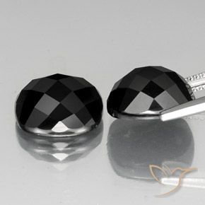 14.42 ct natürliche Schwarz Spinell-Edelsteine, Kissen, Lichtundurchlässig