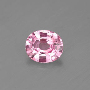 0,85 ctw natürlicher rosafarbener Spinell, Oval Schliff, VS