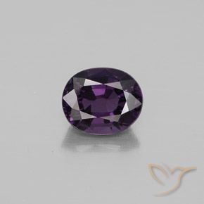 1.10ct Natürlicher tieflila Spinell, Oval, VVS-VS, Photo A