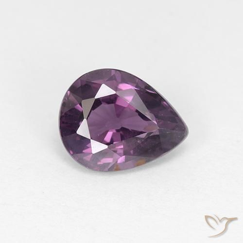 1.17ct Natürlicher tieflila Spinell, Birnenform, VS-SI