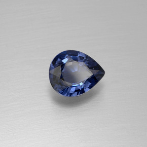 1,04 ctw natürlicher blauer Spinell, Birnenform, VVS-VS