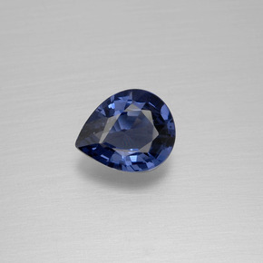 1,04 ctw natürlicher blauer Spinell, Birnenform, VVS-VS