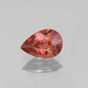 0,98 ctw natürlicher roter Spinell, Birnenform, VS