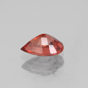 0,98 ctw natürlicher roter Spinell, Birnenform, VS