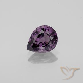 1.08ct Natürlicher tieflila Spinell, Birnenform, VVS-VS, Photo A