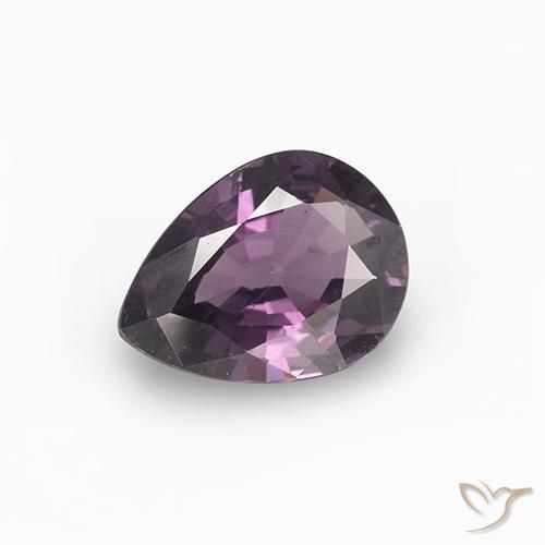 0.99ct Natürlicher tieflila Spinell, Birnenform, VS