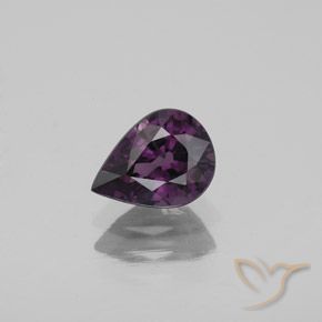 1.07ct Natürlicher tieflila Spinell, Birnenform, VVS-VS