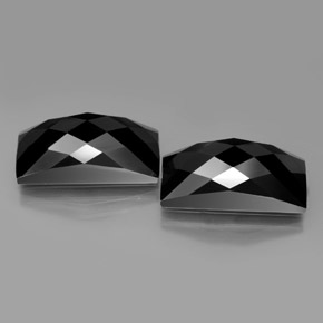 25,01 ct natürliche schwarzer Spinell-Edelsteine, Baguette, Lichtundurchlässig