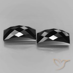 25.07 ct natürliche Schwarz mit Goldglanz Spinell-Edelsteine, Baguette, Lichtundurchlässig