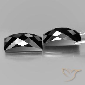 25.07 ct natürliche Schwarz mit Goldglanz Spinell-Edelsteine, Baguette, Lichtundurchlässig