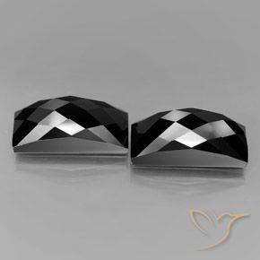 25.01 ct natürliche Schwarz mit Goldglanz Spinell-Edelsteine, Baguette, Lichtundurchlässig