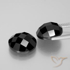 13.85 ct natürliche Schwarz Spinell-Edelsteine, Runden, Lichtundurchlässig