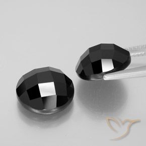 14.22 ct natürliche Schwarz Spinell-Edelsteine, Runden, Lichtundurchlässig