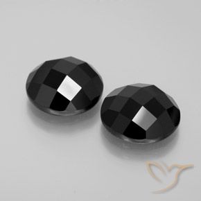 13.48 ct natürliche Schwarz Spinell-Edelsteine, Runden, Lichtundurchlässig