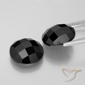 11.99 ct natürliche Schwarz Spinell-Edelsteine, Runden, Lichtundurchlässig