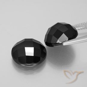 14.84 ct natürliche Schwarz Spinell-Edelsteine, Runden, Lichtundurchlässig