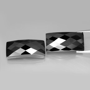 24,71 ct natürliche schwarzer Spinell-Edelsteine, Baguette, Lichtundurchlässig