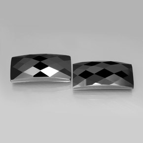 24,71 ct natürliche schwarzer Spinell-Edelsteine, Baguette, Lichtundurchlässig