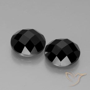8.76 ct natürliche Schwarz Spinell-Edelsteine, Runden, Lichtundurchlässig