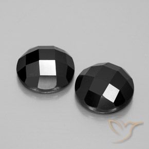 9.76 ct natürliche Schwarz Spinell-Edelsteine, Runden, Lichtundurchlässig