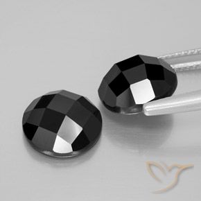 9.76 ct natürliche Schwarz Spinell-Edelsteine, Runden, Lichtundurchlässig