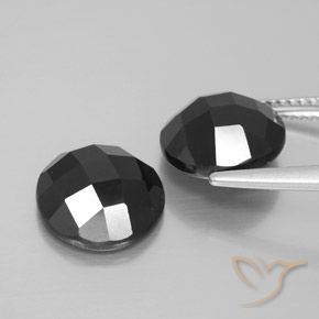 8.89 ct natürliche Schwarz Spinell-Edelsteine, Runden, Lichtundurchlässig