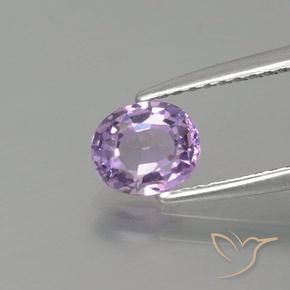 0.71ct Natürlicher Mittelviolettes Rosa Spinell, Oval, VVS-VS