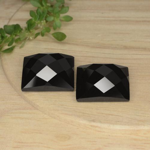 16,63 ct natürliche schwarzer Spinell-Edelsteine, Quadrat, Lichtundurchlässig