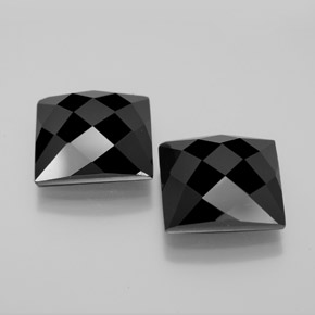 16,18 ct natürliche schwarzer Spinell-Edelsteine, Quadrat, Lichtundurchlässig