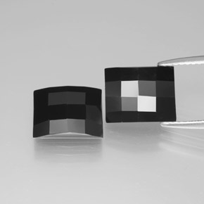 6.90 ct natürliche Schörl Spinell-Edelsteine, Baguette, Lichtundurchlässig